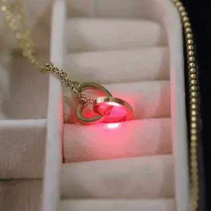 Cute Bear Gift Box With Heart Necklace And Chain