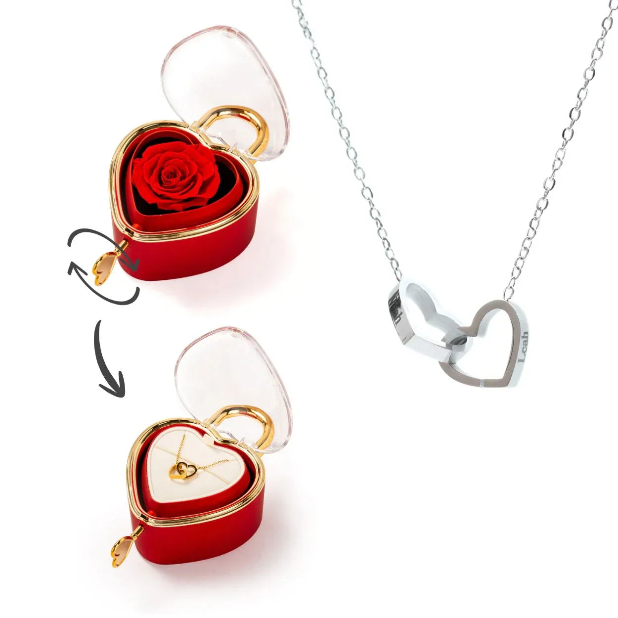 Eternal Lock & Personalized Necklace