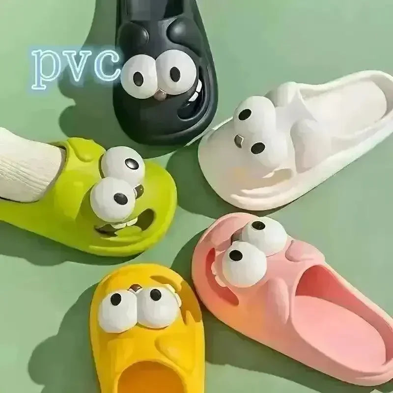 Adorable Kissing Cartoon Fashion Slides - Bear Hugs