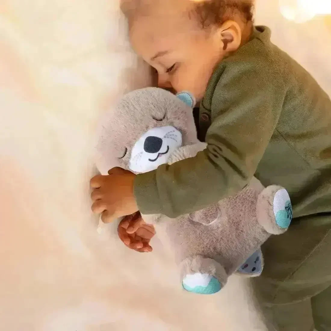 Premium Mink Fur Breathing Baby Otter Plushie - Bear Hugs